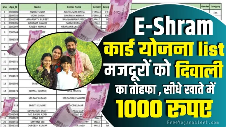 E-Shram Card Yojana List Check