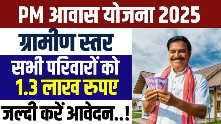 Pradhan Mantri Awas Yojana Gramin 2025 : प्रधानमंत्री आवास योजना ग्रामीण ऑनलाइन आवेदन